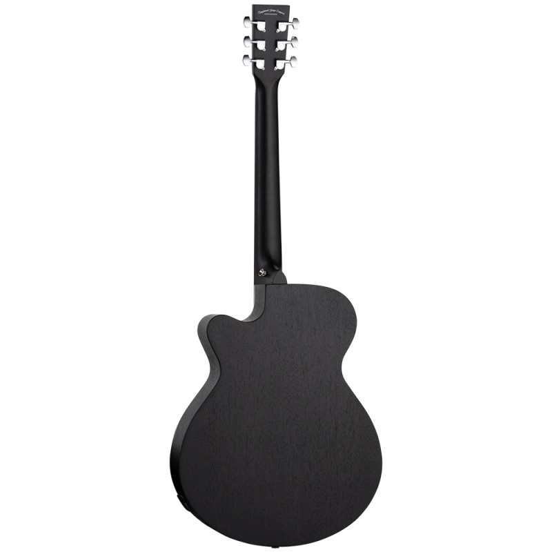 Tanglewood TWBB SFCE Electro-Acoustic Guitar in Smokestack Black Satin - Image 4