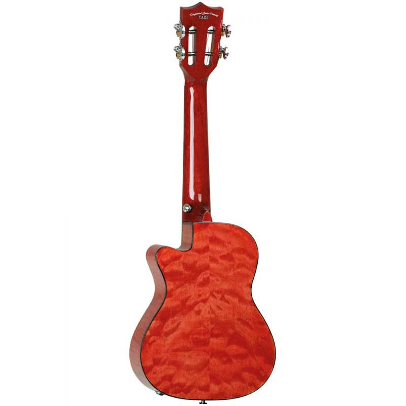 Tanglewood TWT 25 E Tuscan Concert Ukulele, Sunset Red Gloss - Image 2