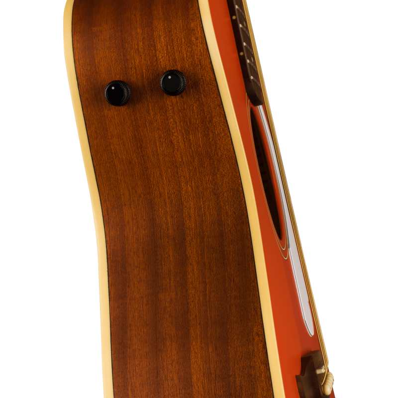 Fender Malibu Player, Fiesta Red - Image 2