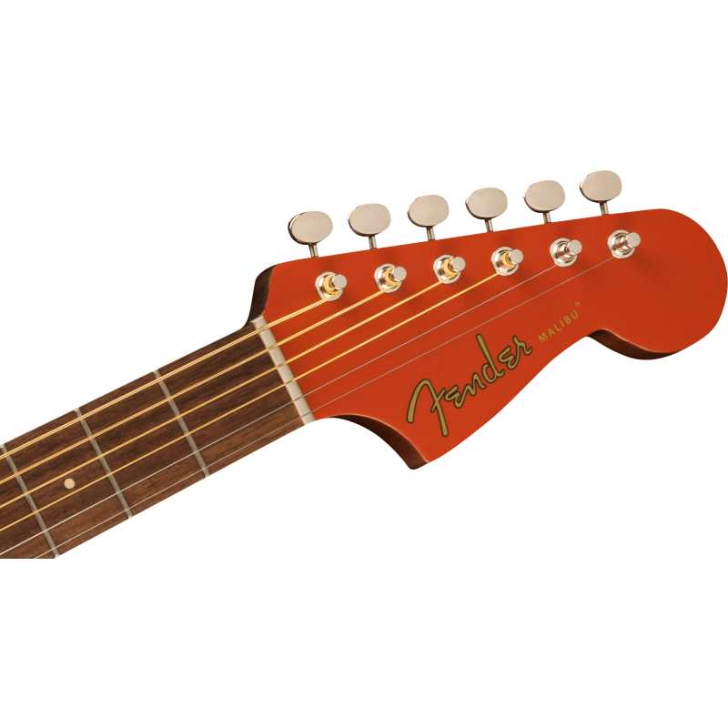 Fender Malibu Player, Fiesta Red - Image 4