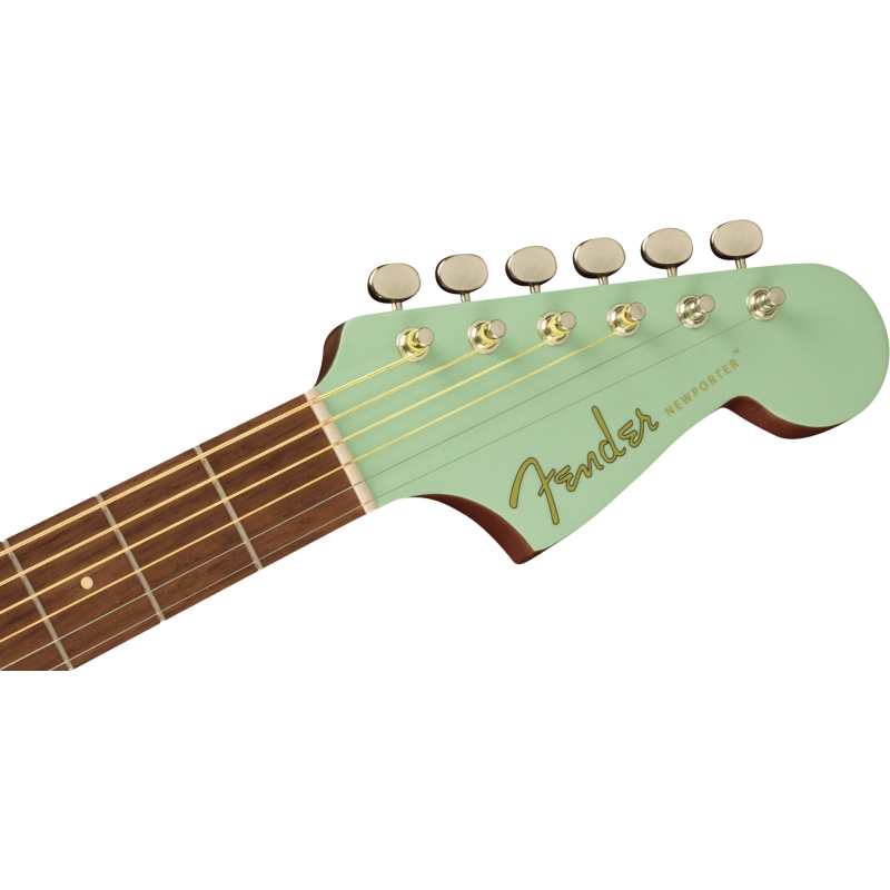 Fender Newporter Player, Electro Acoustic Guitar, Surf Green - Image 2