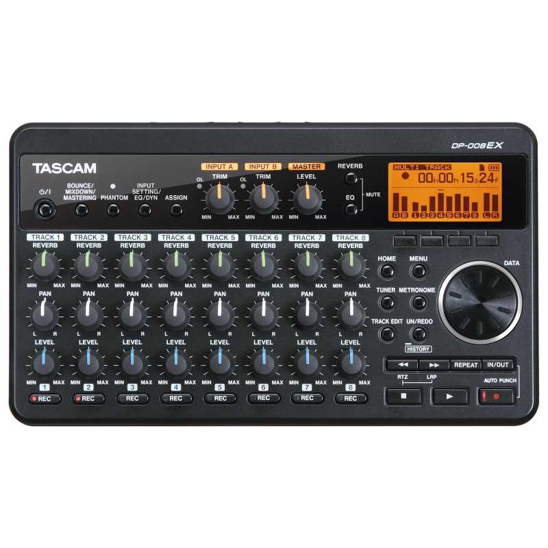 Tascam DP-008EX 8-track Digital Pocketstudio (DP008EX) - Image 2