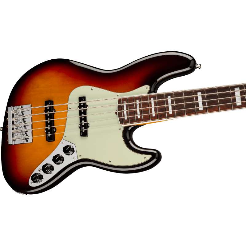 Fender American Ultra Jazz Bass V, Ultraburst with Hardcase - Image 5