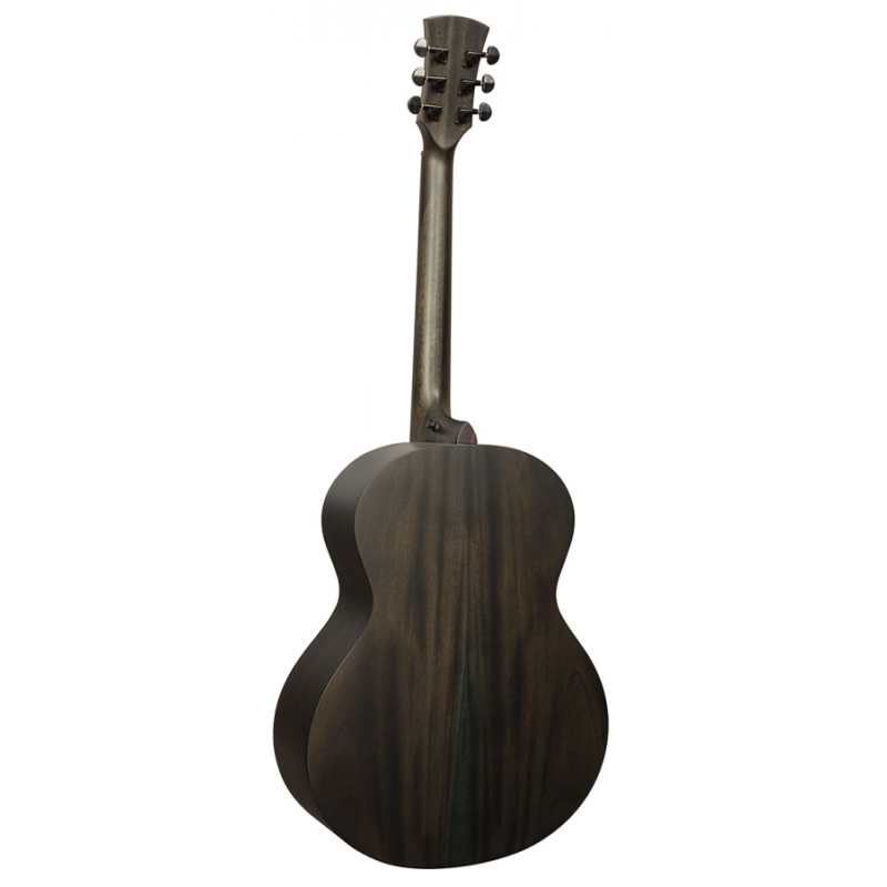 Faith FKNEBK Naked Neptune All Solid Electro Acoustic Guitar (43mm Nut) in Black Stain inc Gigbag - Image 3