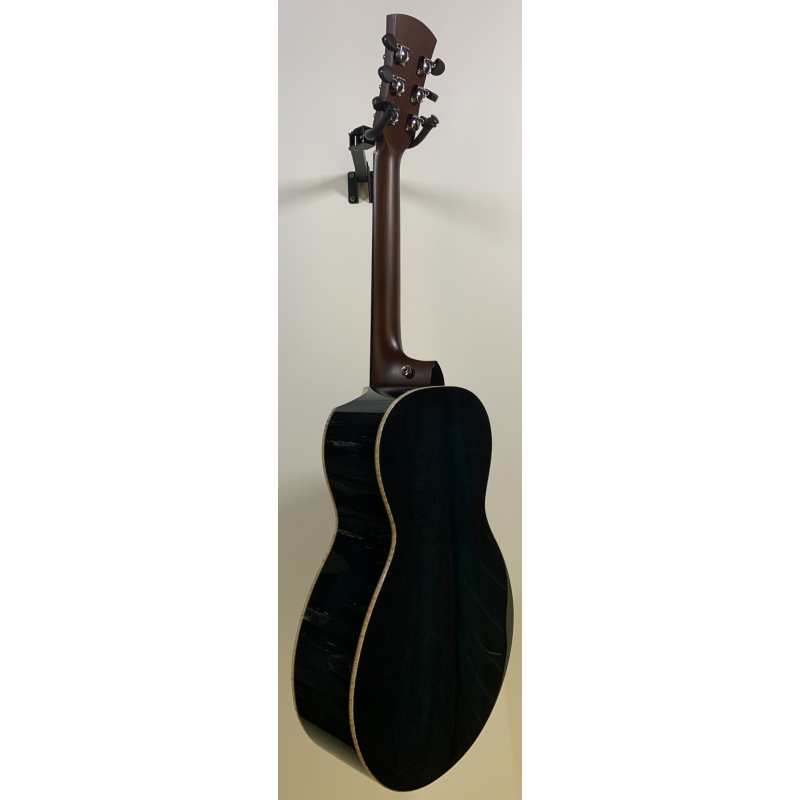 Faith FMEBLM-BNC Parlour Model Blue Moon Mercury Electro Scoop Guitar in Blue with Hard Case - Image 5