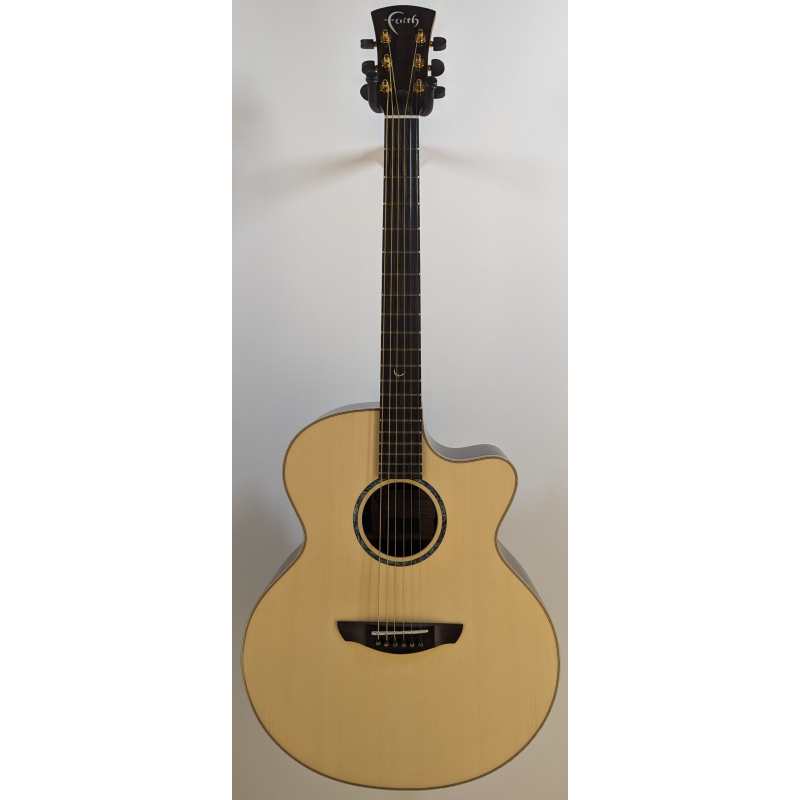 Faith FJCEHG3 Hi-Gloss 3 Jupiter Cutaway All Solid Electro Acoustic Guitar (43mm Nut) inc Hard Case - Image 2