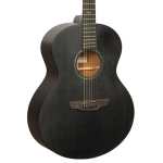 Faith FKNEBK Naked Neptune All Solid Electro Acoustic Guitar (43mm Nut) in Black Stain inc Gigbag