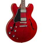 Gibson ES335 Left-handed Sixties Double-cut Semi-hollow Body in Cherry with Hardcase