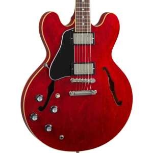 Gibson ES335 Left-handed Sixties Double-cut Semi-hollow Body in Cherry with Hardcase