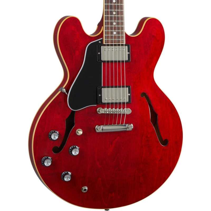 Gibson ES335 Left-handed Sixties Double-cut Semi-hollow Body in Cherry with Hardcase