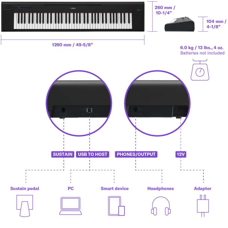 Yamaha NP-35, 76-Key Keyboard (NP35) - Image 3