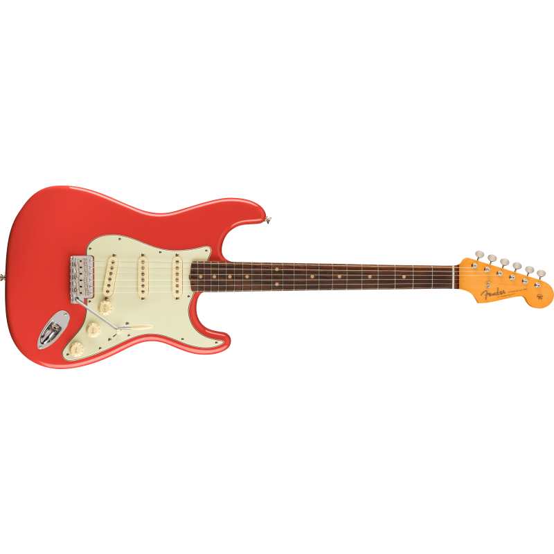 Fender American Vintage II 1961 Stratocaster in Fiesta Red with Hardcase - Image 3
