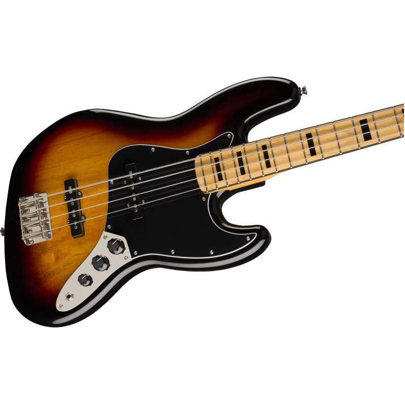 Squier Classic Vibe 70s Jazz Bass, Maple Fingerboard, 3-Colour Sunburst - Image 2