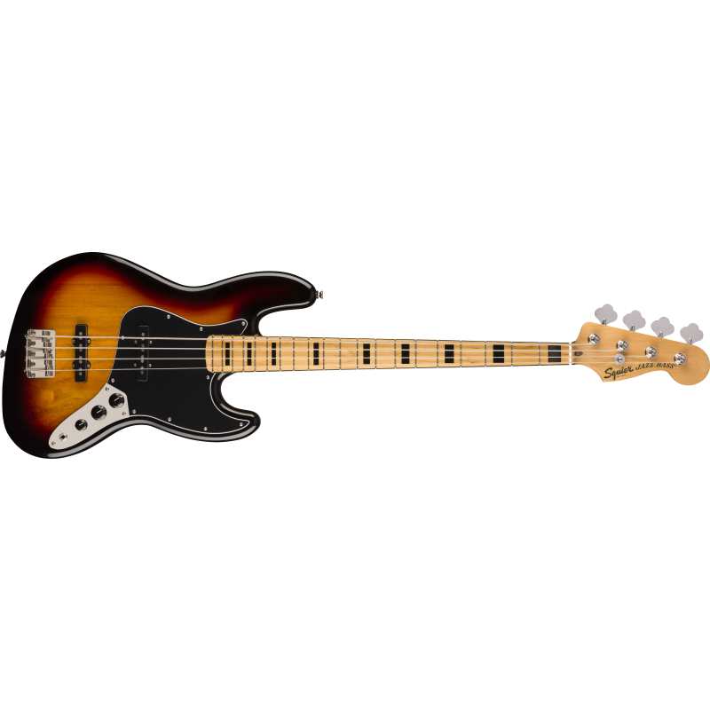 Squier Classic Vibe 70s Jazz Bass, Maple Fingerboard, 3-Colour Sunburst - Image 5