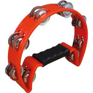 Atlas Half-Moon Tambourine (GR19034) Red