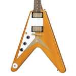 Left-handed Epiphone Inspired by Gibson Custom 1958 Korina Flying V with Hardcase (IGCKFVWANAGH1L)