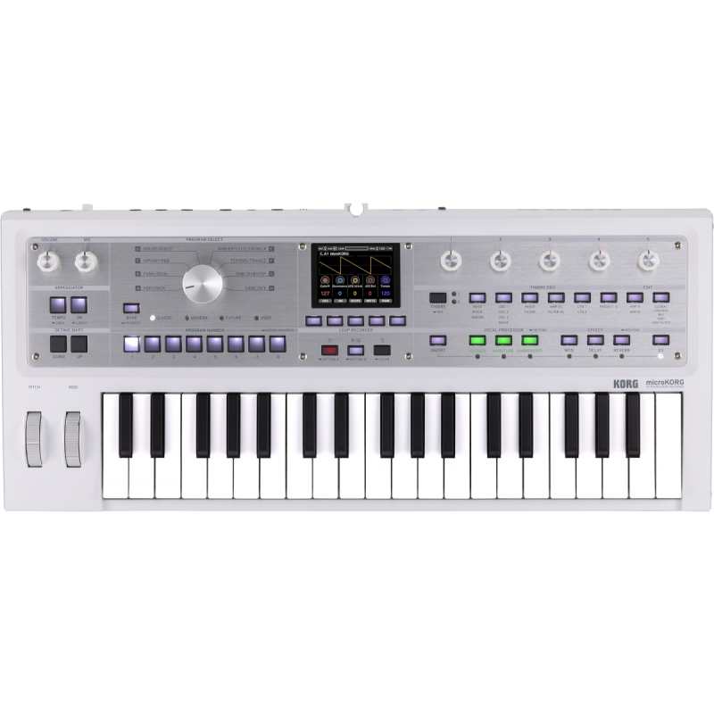 Korg MicroKorg MkII, Metallic White (MicroKorg 2) Special Edition Colour - Image 4