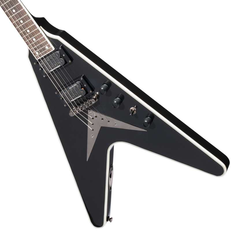 Epiphone Dave Mustaine Flying V Custom in Black Metallic with Hardcase - Image 6