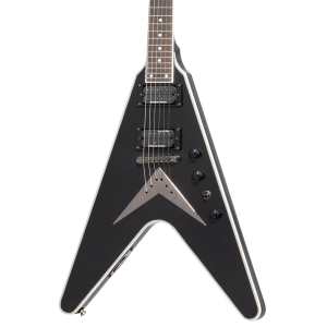Epiphone Dave Mustaine Flying V Custom in Black Metallic with Hardcase