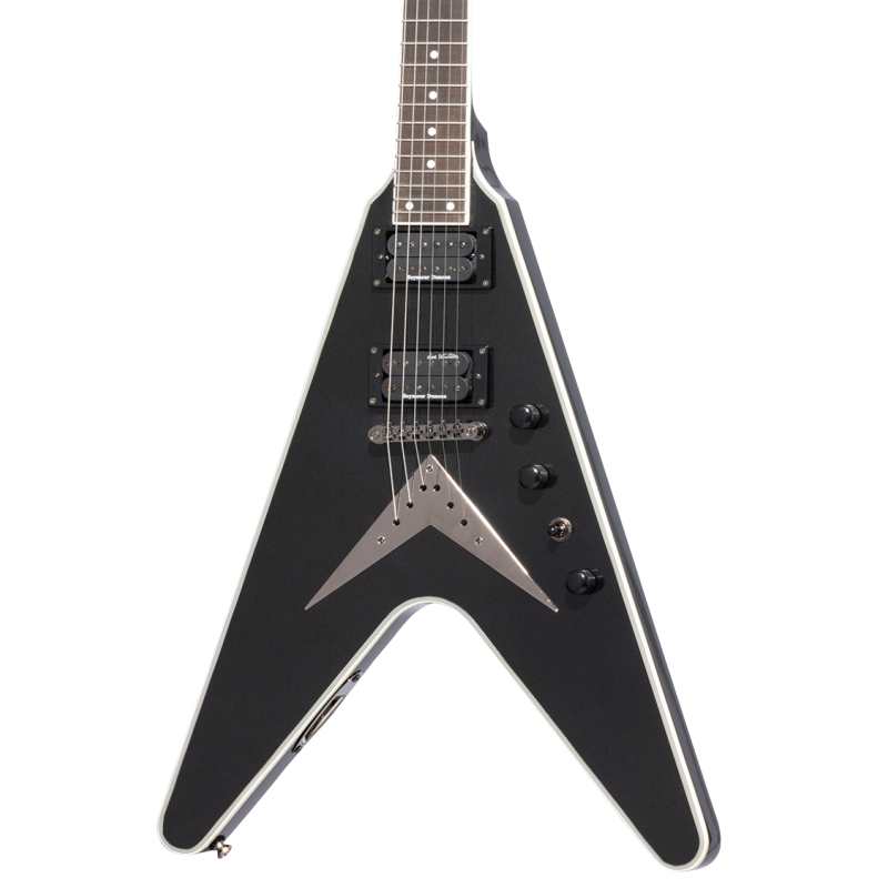 Epiphone Dave Mustaine Flying V Custom in Black Metallic with Hardcase