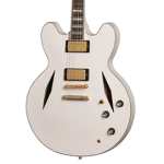 Epiphone Emily Wolfe "White Wolfe" Sheraton Double-cut Semi-hollow Body Electric Guitar in Aged Bone White Finish with EpiLite Case