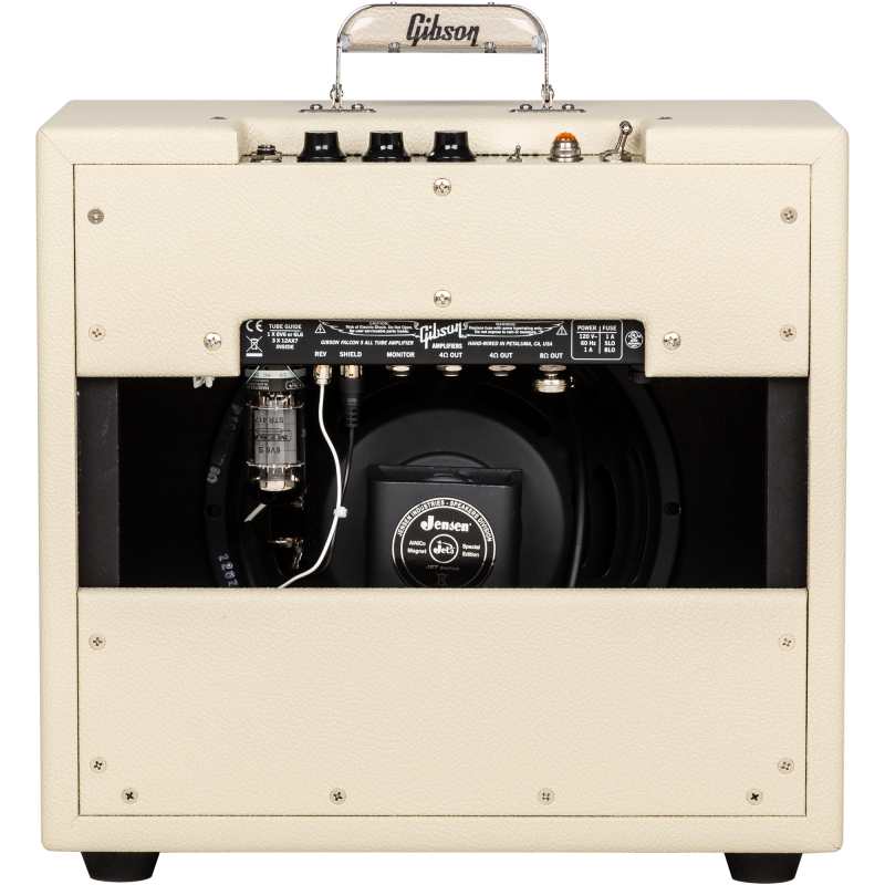 Gibson Falcon 5 1 x 10 Combo in Cream Bronco Vinyl with Oxblood Grille - Image 4