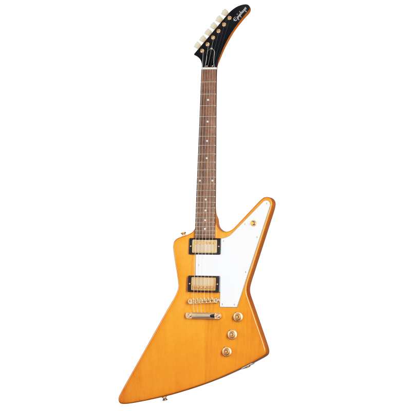 Epiphone 1958 Korina Explorer, Aged Natural Finish - Image 7