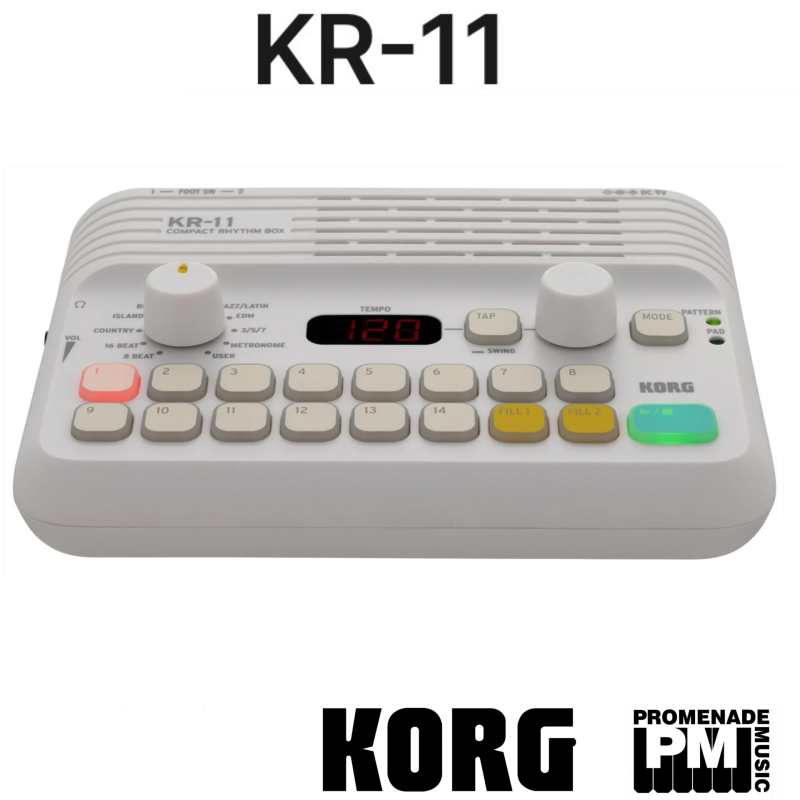 Korg KR-11 Compact Rhythm Box, Drum Machine (KR11)
