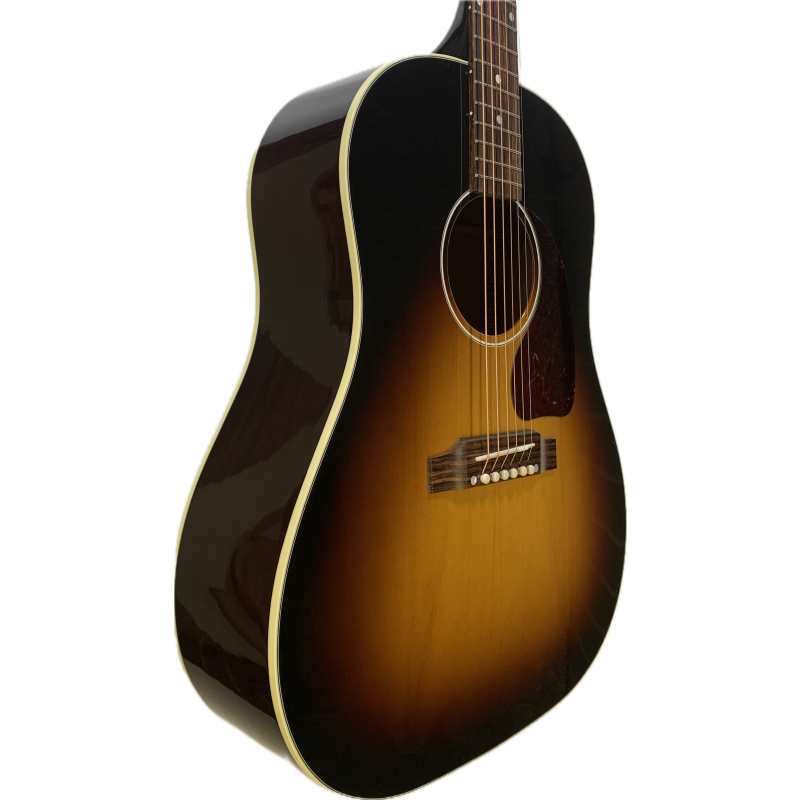 Gibson J45 Standard Sloped Shoulder Dreadnought Electro Acoustic in Vintage Sunburst with Hard Case (Made in USA)
