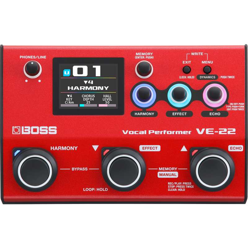 Boss VE-22 Vocal Performer Portable Multi-Effects (VE22)