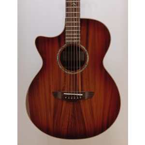 Faith FVBMBL Blood Moon Venus Cutaway Electro Acoustic With Case, Lefthanded