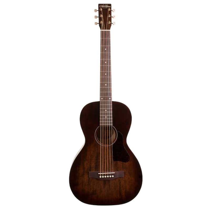 Art & Lutherie Roadhouse Parlour Electro Acoustic Guitar in Bourbon Burst (AL042395 Made in Canada) - Image 4