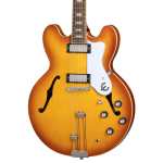 Epiphone Riviera Double-cut Semi-hollow Body Electric Guitar with Frequensator Tailpiece in Royal Tan Finish