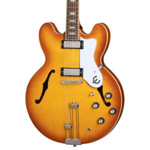 Epiphone Riviera Double-cut Semi-hollow Body Electric Guitar with Frequensator Tailpiece in Royal Tan Finish