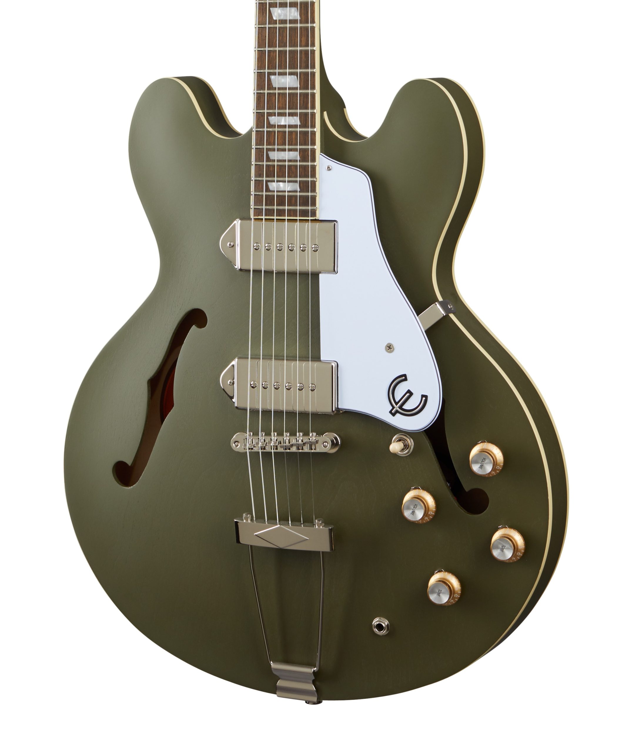 Epiphone Casino Worn Worn Olive Drab Promenade Music
