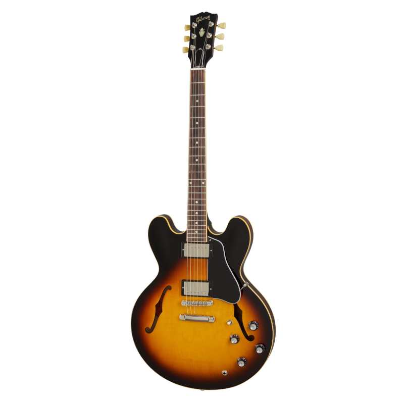 Gibson ES335 Double-cut Semi-hollow Body in Vintage Burst with Hardcase (ES3500VBNH1) - Image 2