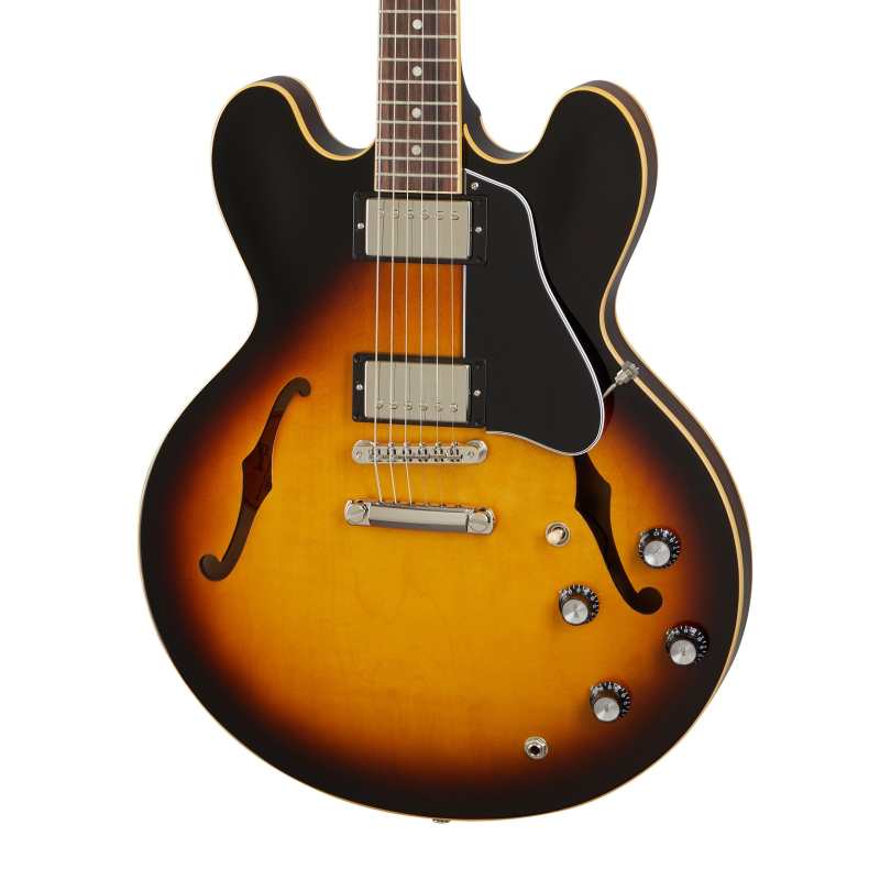 Gibson ES335 Double-cut Semi-hollow Body in Vintage Burst with Hardcase (ES3500VBNH1)