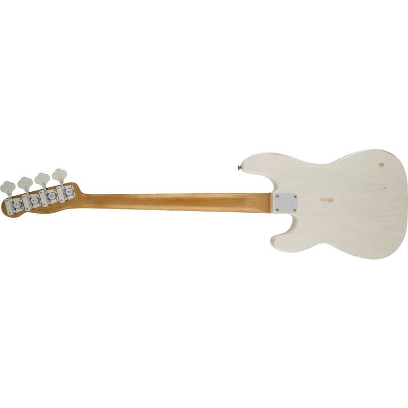 Fender Mike Dirnt Road Worn Precision Bass in White Blonde with Hardcase - Image 5
