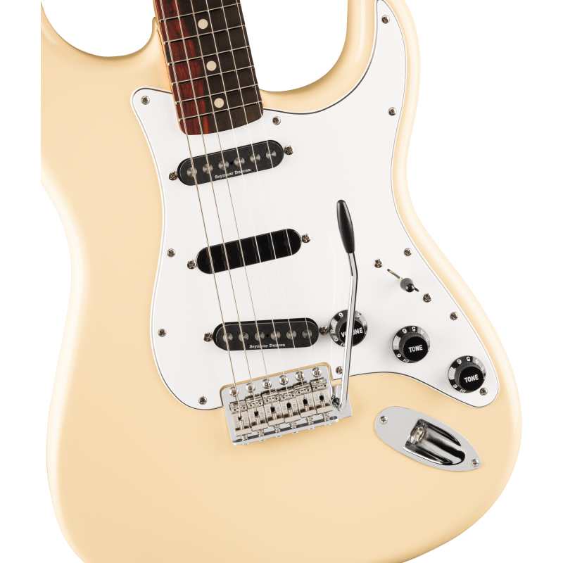 Fender Ritchie Blackmore Stratocaster Electric Guitar with Scalloped Fingerboard in Olympic White