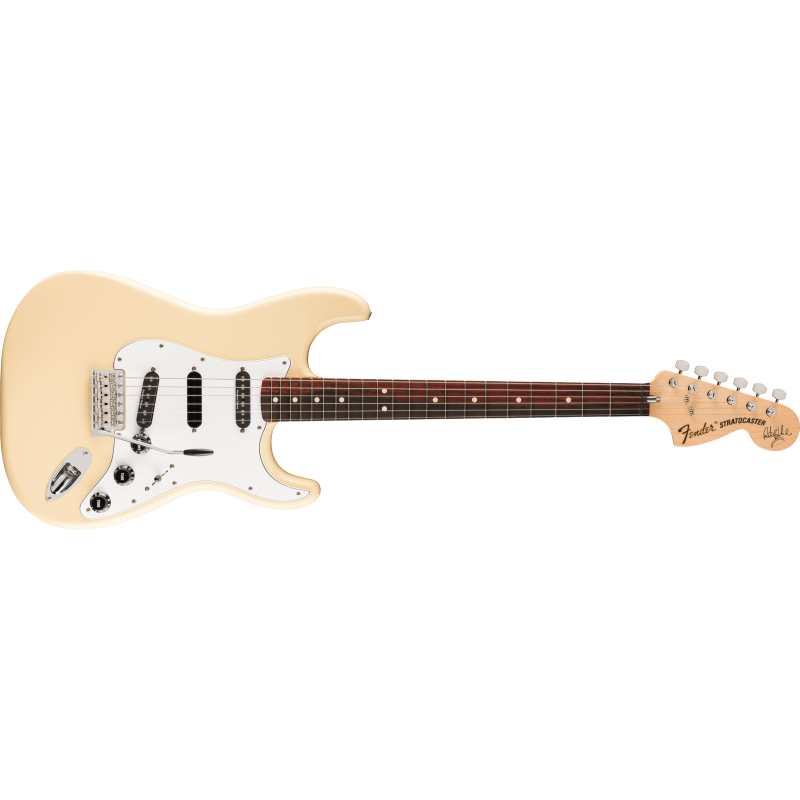 Fender Ritchie Blackmore Stratocaster Electric Guitar with Scalloped Fingerboard in Olympic White - Image 3