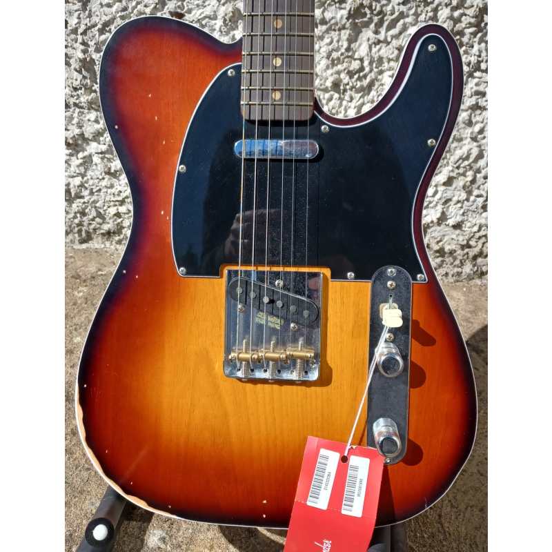 Fender Jason Isbell Custom Telecaster in 3-Colour Chocolate Burst with Gig Bag - Image 14