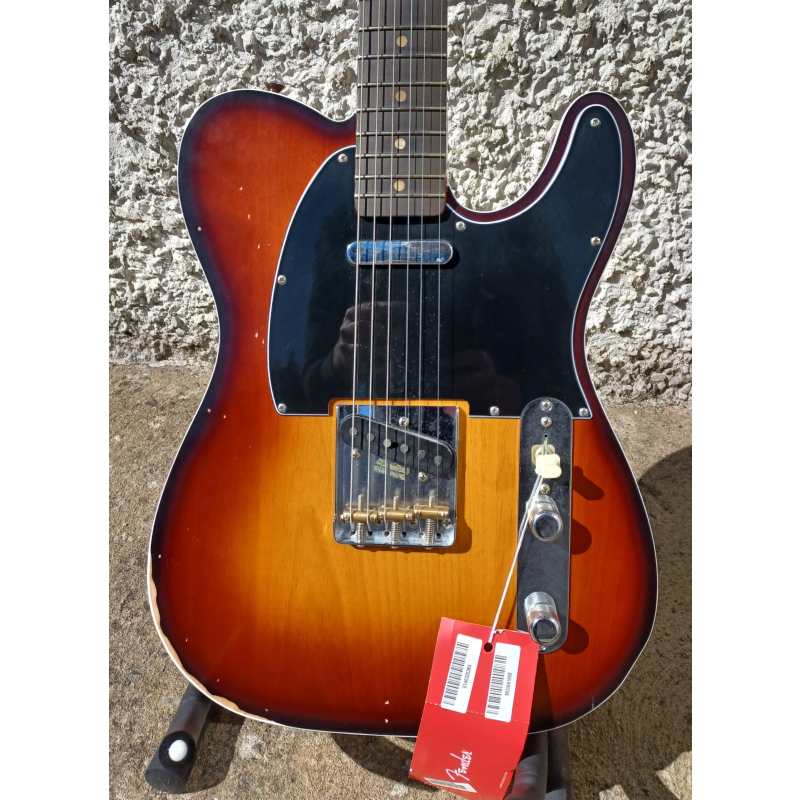 Fender Jason Isbell Custom Telecaster in 3-Colour Chocolate Burst with Gig Bag - Image 13