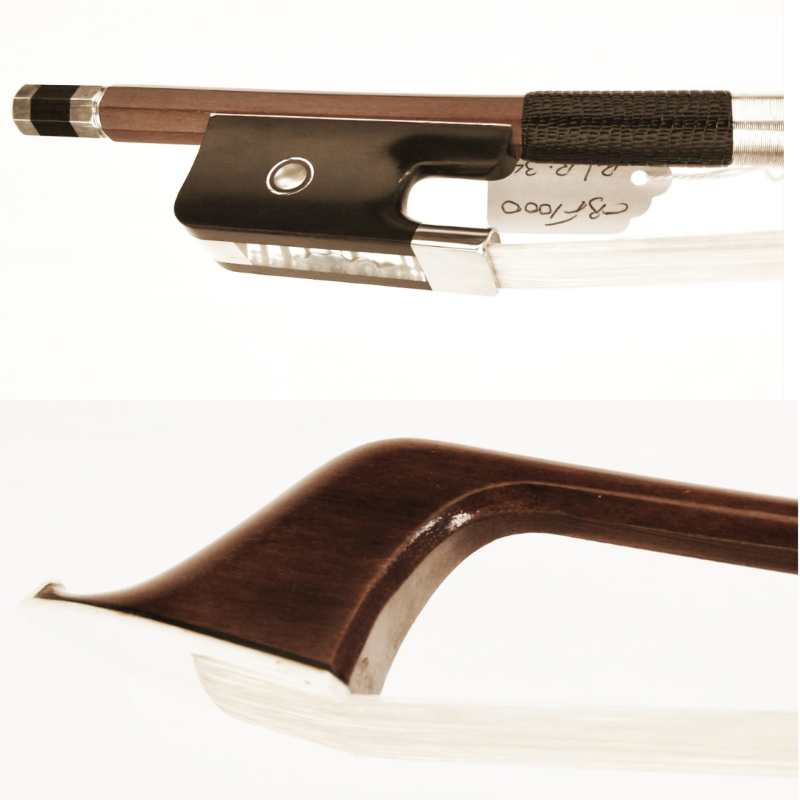 Shindo 1000 Series 3/4 Size French Style Pernambuco Double Bass Bow (CBF.1000.PW.R.34)