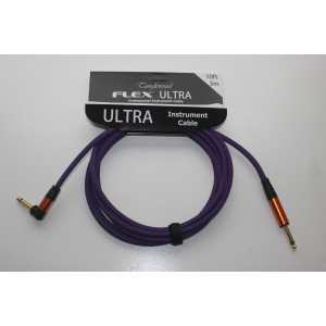 Tanglewood Flex Ultra 10ft (3m) Guitar Lead (Straight-Angled Jack) Blackberry (FX3-BRY-A)