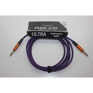 Tanglewood Flex Ultra 10ft (3m) Guitar Lead (Straight-Straight Jack) Blackberry (FX3-BRY)