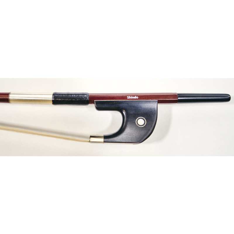 Shindo 100 Series 3/4 Size Brazilwood German Style Double Bass Bow (CBG.100.BW.O.34) - Image 3