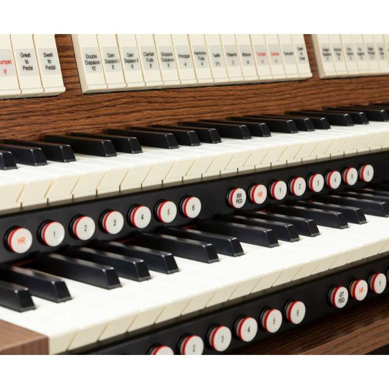 Viscount Ensign Compact 35 Organ Available in Either Dark or Light Oak Simulated Wood Finish - Image 7
