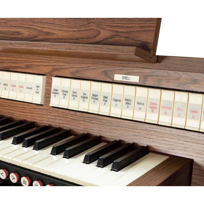 Viscount Ensign Compact 35 Organ Available in Either Dark or Light Oak Simulated Wood Finish - Image 8