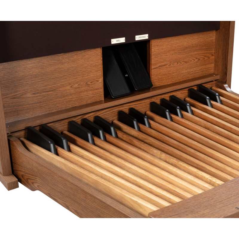Viscount Ensign Compact 35 Organ Available in Either Dark or Light Oak Simulated Wood Finish - Image 3