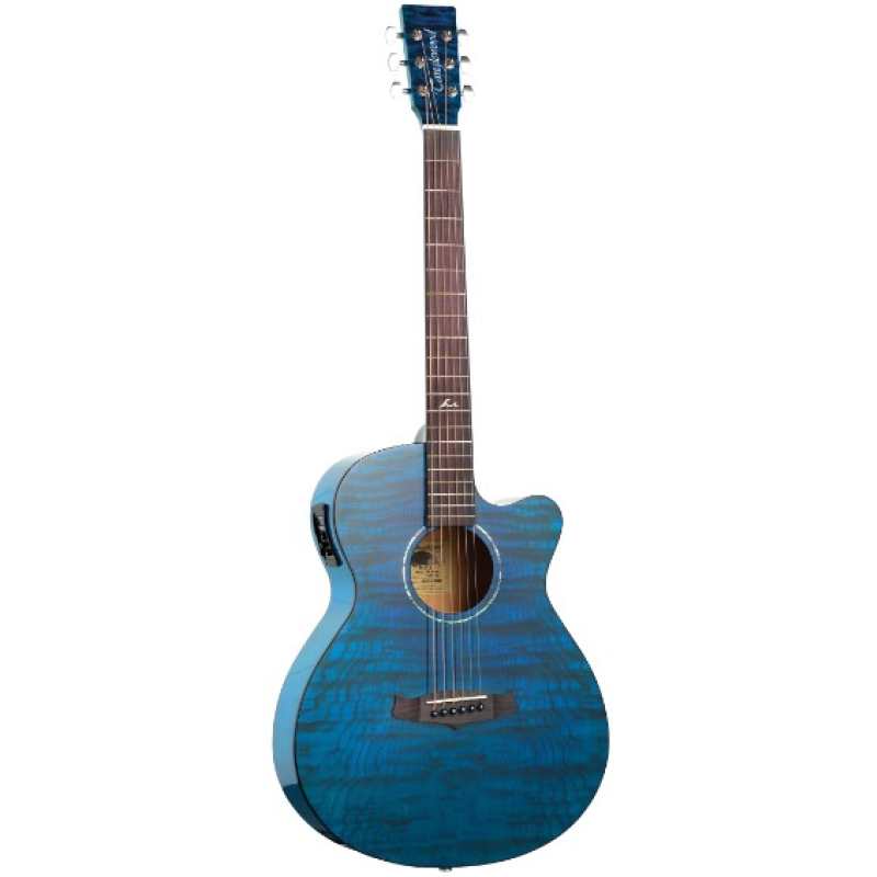Tanglewood TA4CE-BL Azure Super Folk Electro Acoustic in Serenity Blue - Image 3